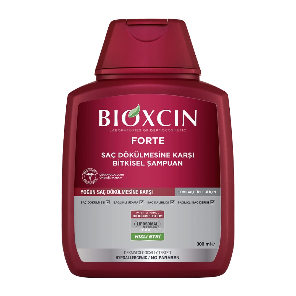 bioxcin-forte-herbal-shampoo-for-intensive-hair-loss-300ml-f.jpg شامپو ضد ریزش گیاهی مدل فورت بیوکسین Bioxcin (اورجینال) - Image 1