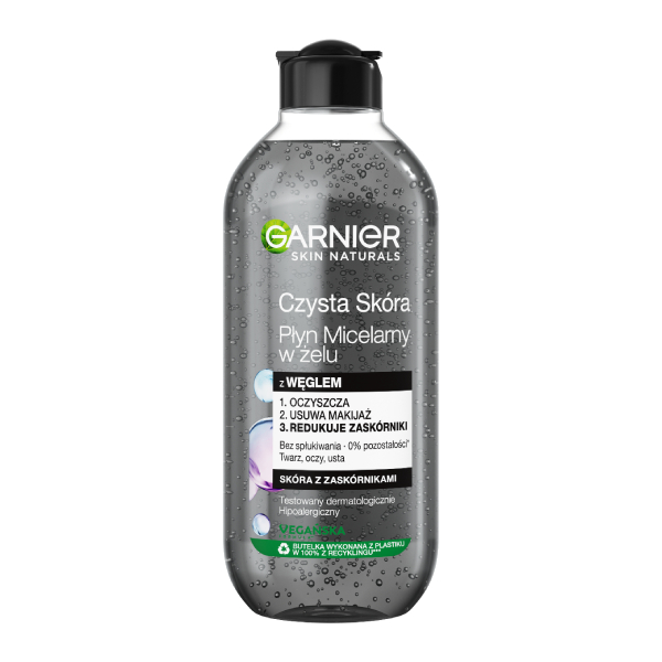 garnier-cleansing-micellar-fluid-in-gel.jpg میسلار واتر زغالی برای پوست های چرب (اورجینال) - Image 1