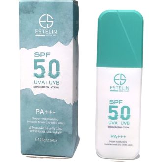 لوسیون ضد آفتاب مرطوب کننده قوی استلین Estelin Super Moisturising Sunscreen Lotion Spf50