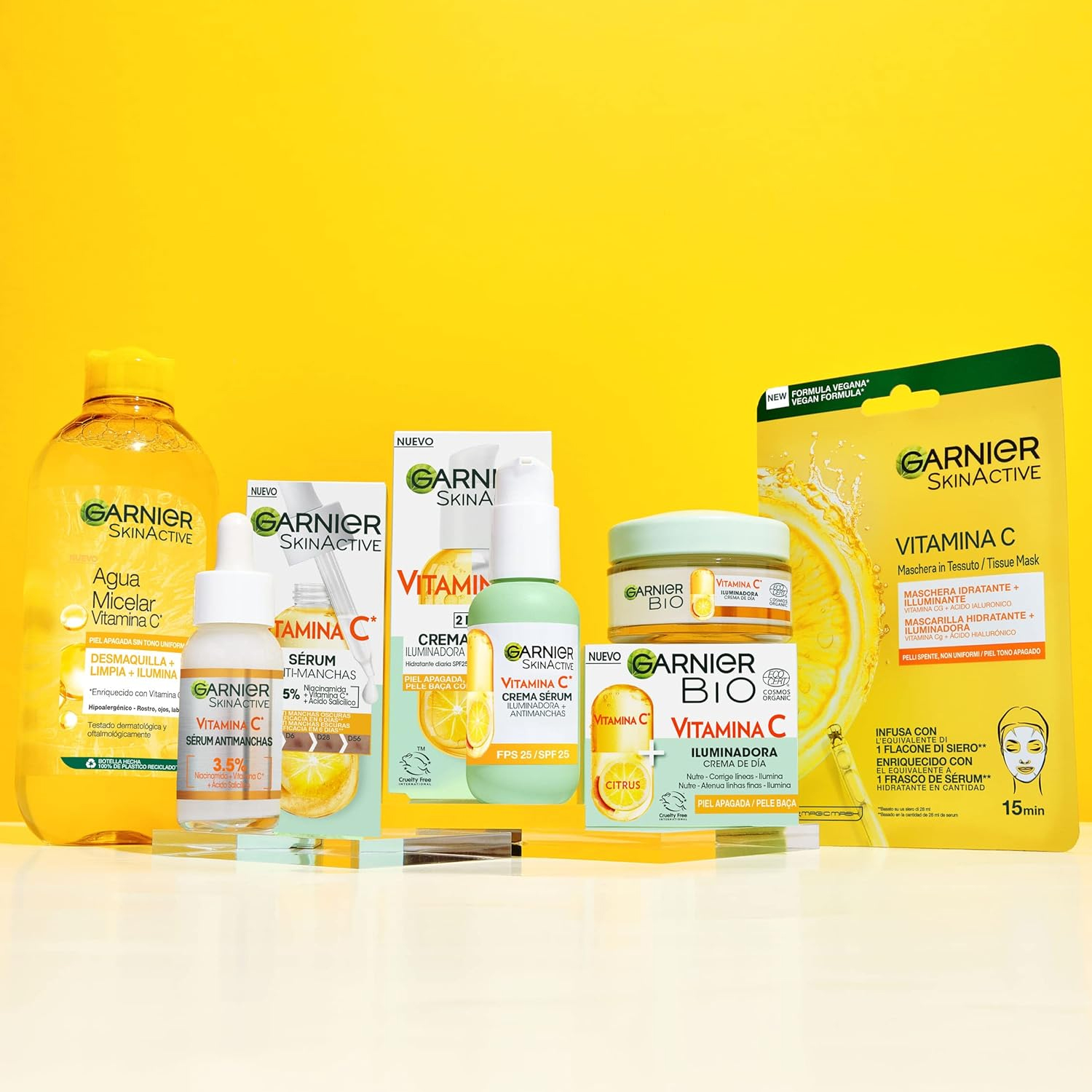 Garnier-Vitamin-C-2-In-1-Brightening-Glow-Boosting-Serum-Cream3 پک کامل محصولات ویتامین سی گارنیر